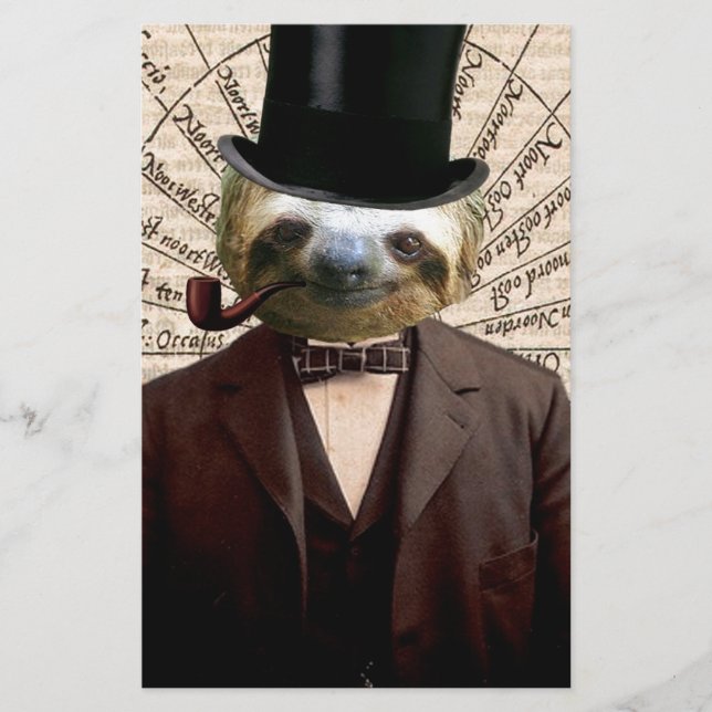 Sloth Man Victorian Steampunk Anthropomorphique (Devant)