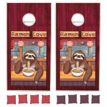 Sloth Mating Ramen sur bois rouge - Ramen Love