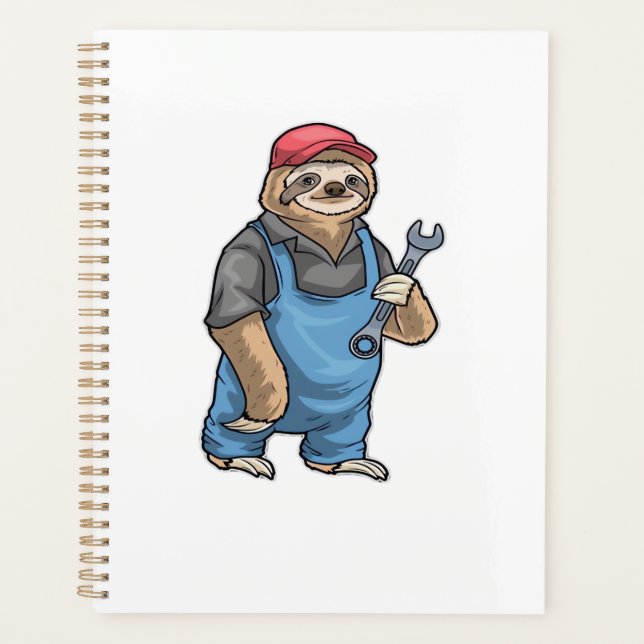Sloth Mechanic Wrench Classic T-Shirt (Devant)