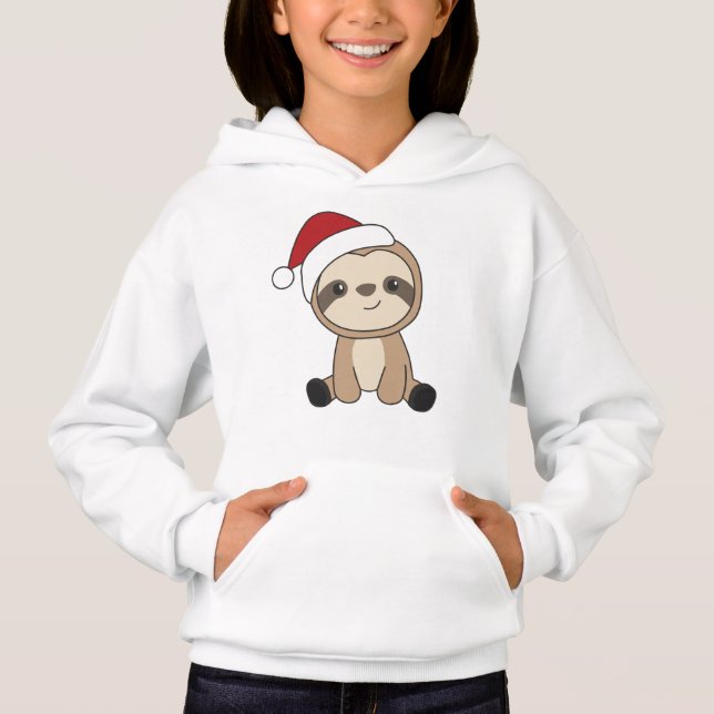 Sloth Noël Neige Hiver Animaux Fentes (Devant)