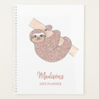 Sloth rose vif personnalisé 