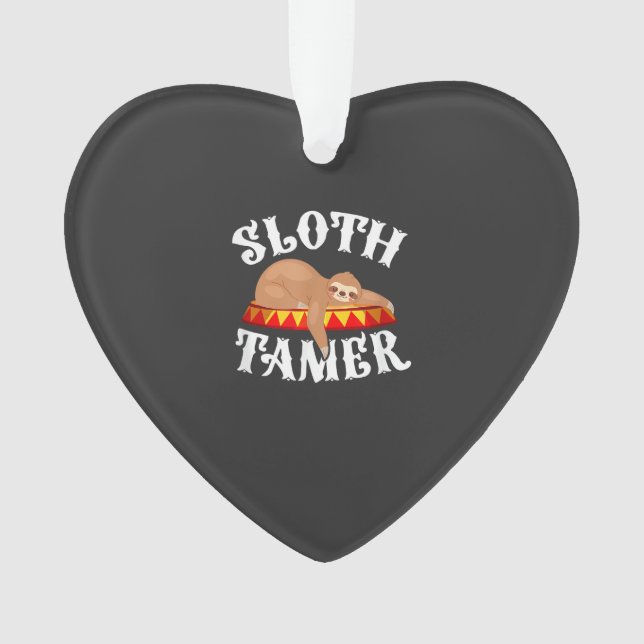 Sloth Tamer Circus Carnival Costume Lazy Sloths T- (devant)
