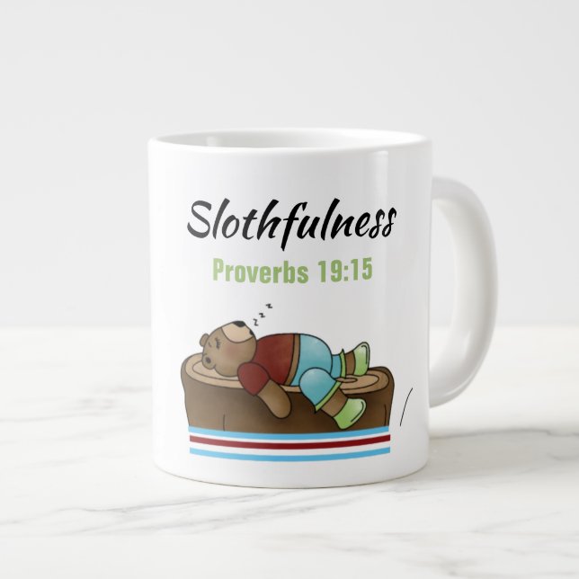 Slothfulness - Jumbo Mug (Devant droit)
