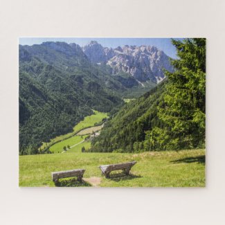 Slovenia Jigsaw Puzzle - Solcava panorama road