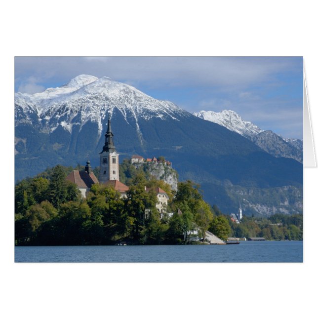 Slovénie, Bled, lac de Bled, île de Bled, Bled (Devant horizontal)