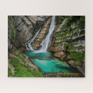 Slovénie Jigsaw Puzzle - Cascade Savica