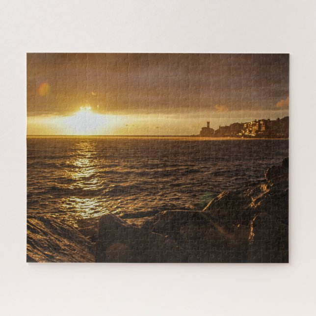 Slovénie Jigsaw Puzzle - Coucher de soleil sur Pir (Horizontal)