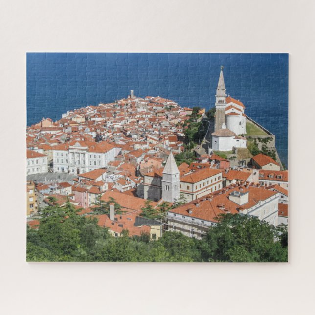 Slovénie Jigsaw Puzzle - Vieille ville de Piran (Horizontal)
