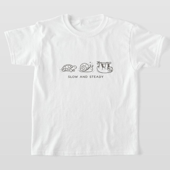Slow and Steady Kids T-Shirt (Poser)