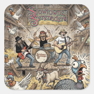 Slowtowne Serenaders dans un autocollant de grange