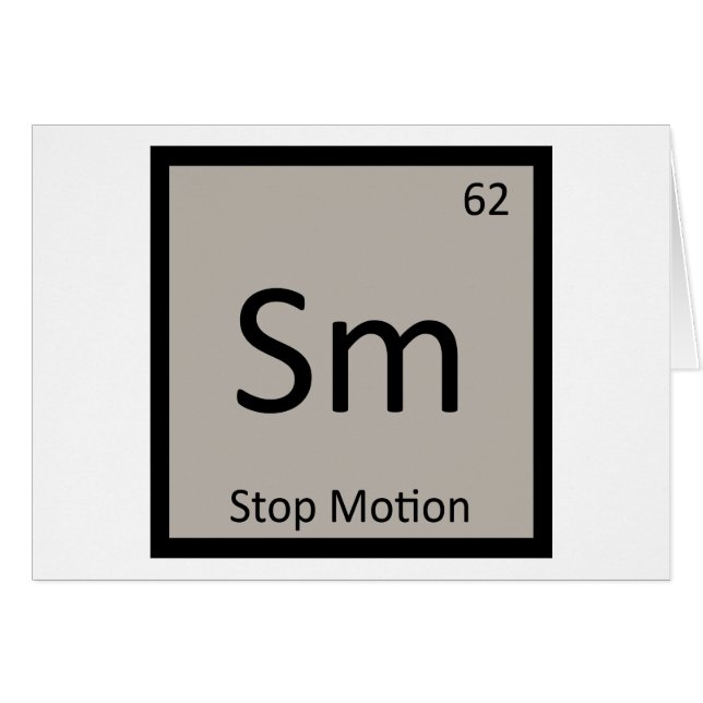 Sm - Animation en stop motion Symbole de chimie (Devant horizontal)