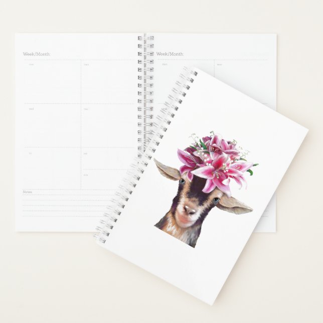 Sm Planner Lily la chèvre (Devant avec enveloppe)