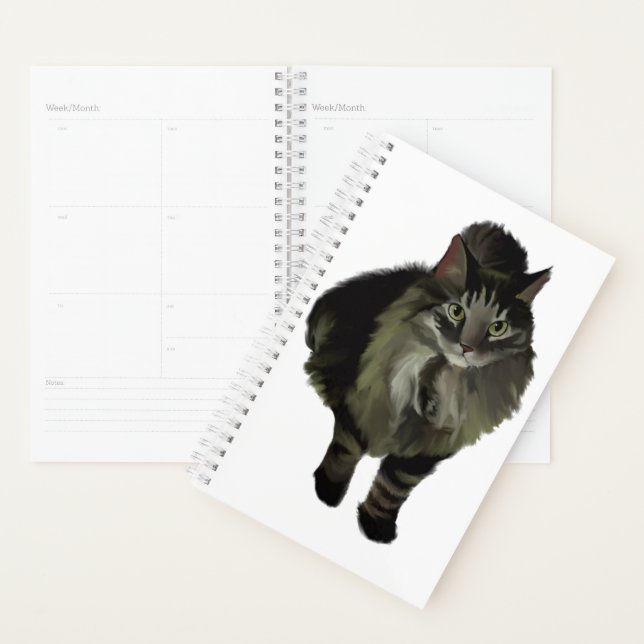Sm Planner Maine Coon Chat (Devant avec enveloppe)