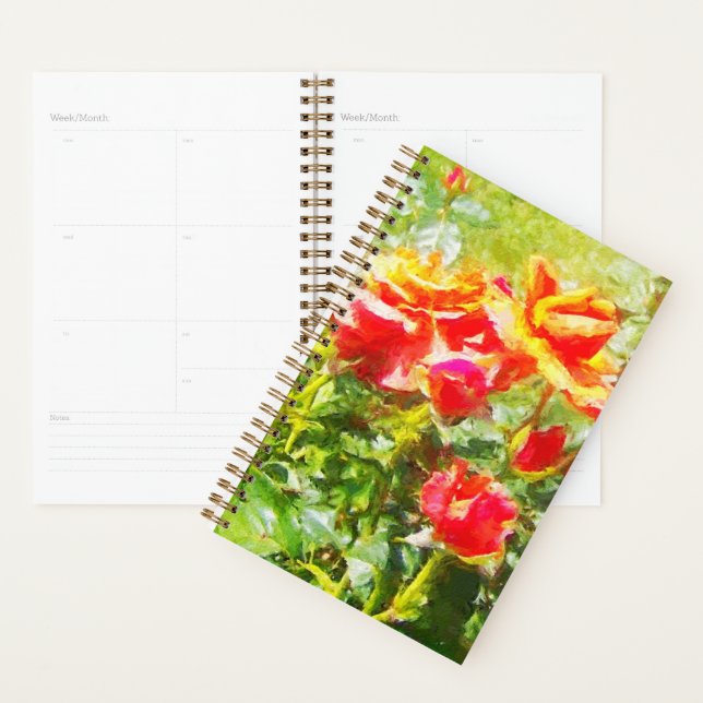 Sm Planner Orange Roses (Devant avec enveloppe)