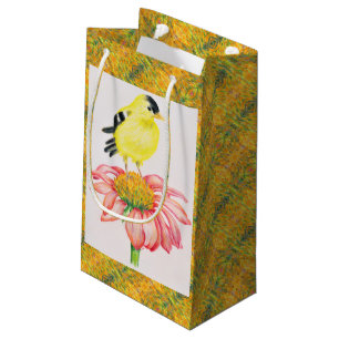 Sm Sac cadeau Goldfinch sur Coneflower