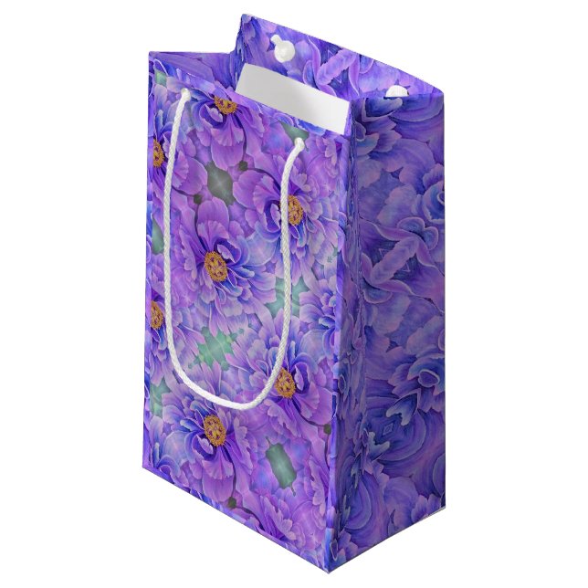 Sm Sac Cadeau Lavande Peonies (Devant Angle)