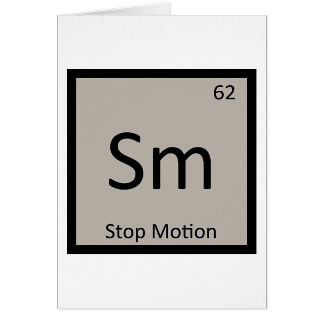 Sm - Stop Motion Animation Chimie Symbole (Devant)