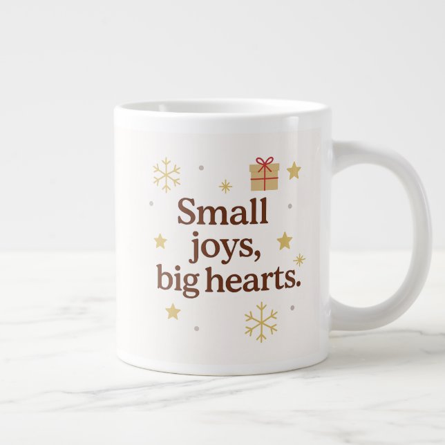Small Joys, Big Hearts | Cozy Christmas Mug  (Droite)