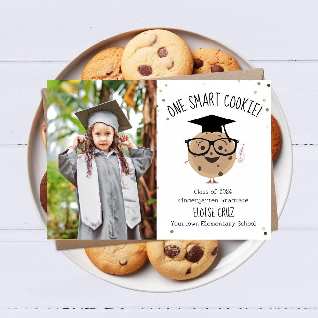 Smart Cookie Photo Kids Graduation Faire-part (Créateur téléchargé)