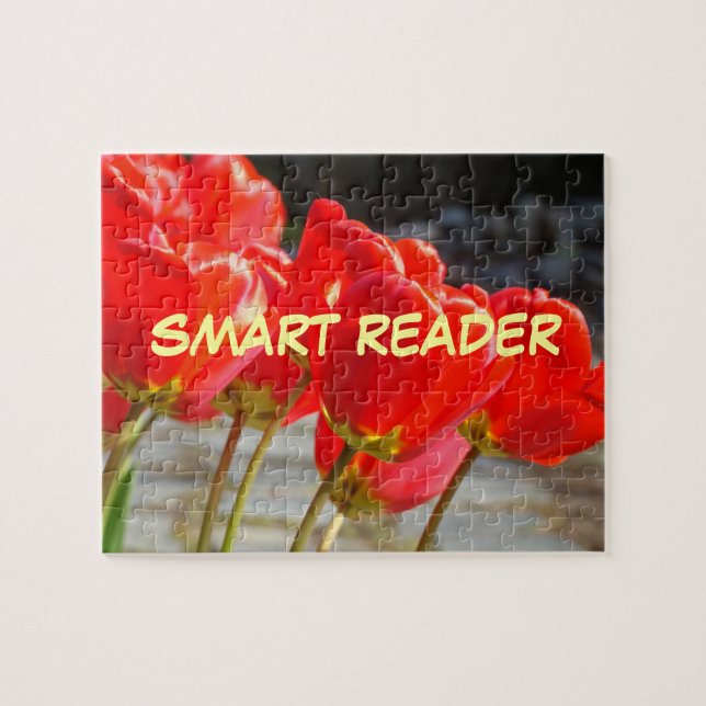 SMART READER cadeaux puzzles Fleurs de Tulipe Roug (Horizontal)