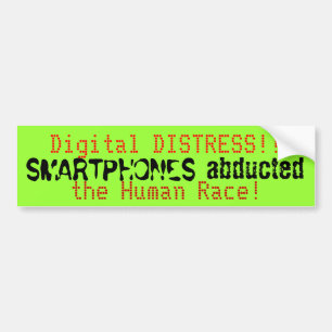 Smartphones Humour numérique Sticker pare-chocs ve
