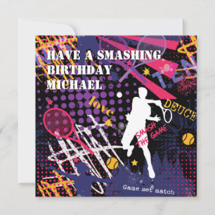 🎾 Smash d'anniversaire Tennis carte plate