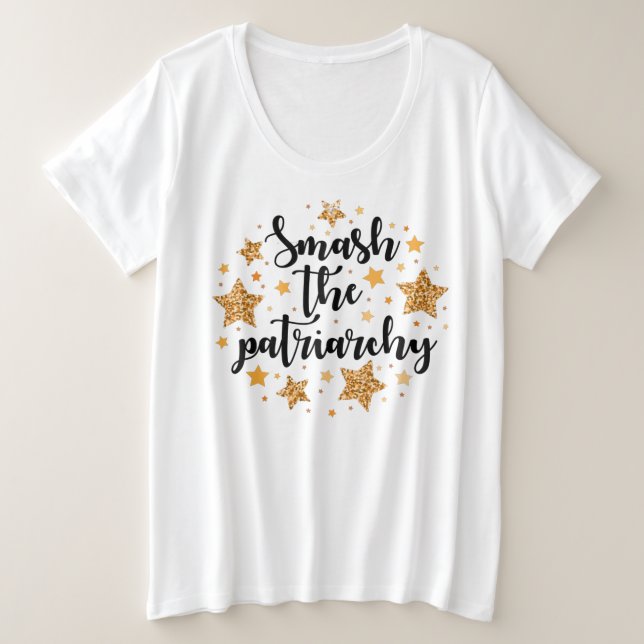 Smash Le Patriarcat ! Chemise plus grande taille (Design devant)