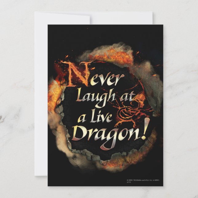 SMAUG™ - Graphique de logo pour ne jamais rire (Devant)