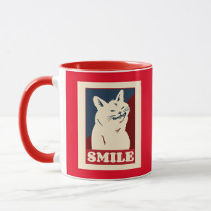 SMILE CAT FUNNY CAFÉ MUG