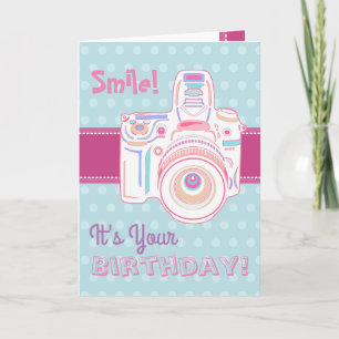 Smile ! C'est Your Birthday ! Carte de Cute Pastel