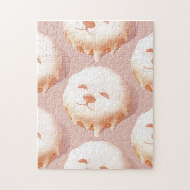 Smile Chien Donut Jigsaw Puzzle Puzzle (Vertical)