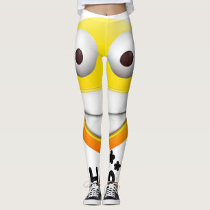 Smile Emoji Leggings - Amusant & Confortable
