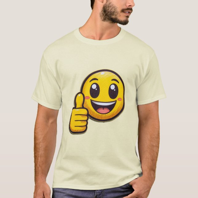 Smile Emoji Nouveau t-shirt design unisex (Devant)