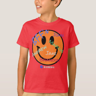 Smile Emoji T-Shirt Orange Emoji HAMbWG