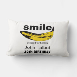 Smile est bon pour la santé Coussin de 20e anniver