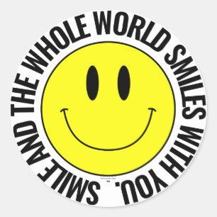 Smile Et Le Monde Entier Sourit... Sticker Smilie