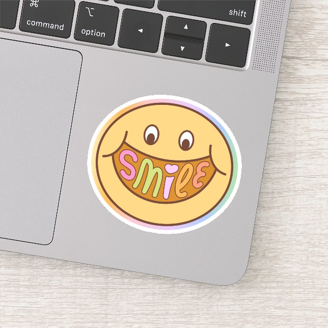 Smile Happy Face Sticker (Détail)