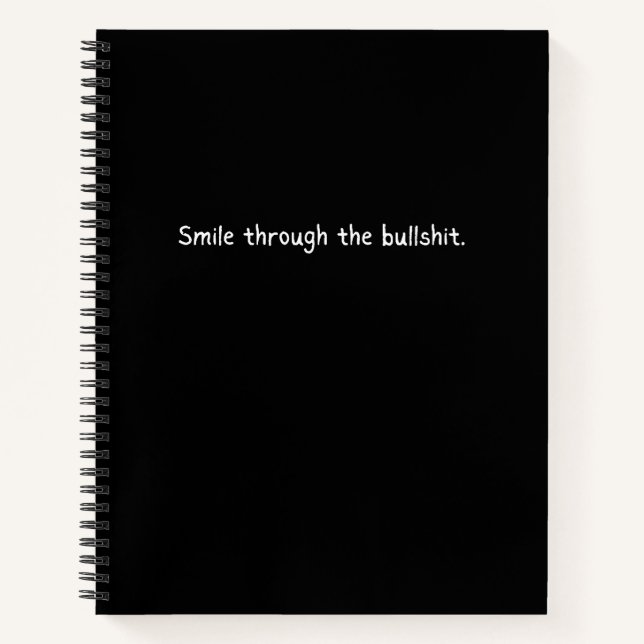 Smile Through the Bullsh*t Journal - Sleek (Devant)