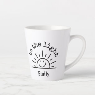 SMILEY FACE SUNSHINE PERSONNALISÉ LATTE MUG
