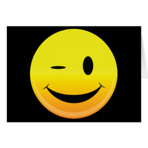 Smilie font face au clin d'oeil