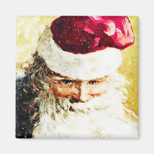 Smilin' Père Noël Magnet Vintage