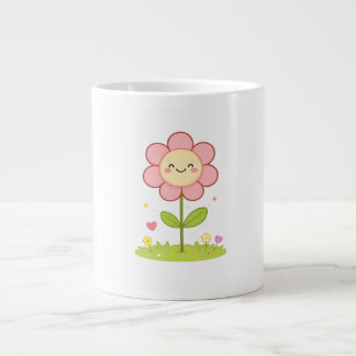 Smiling flower mug