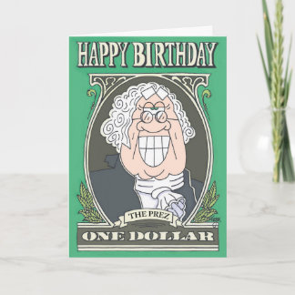 SMILING GEORGE Carte d'anniversaire