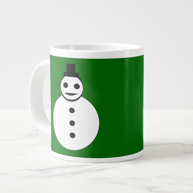 Smiling Noël Snowman Mug (Devant gauche)