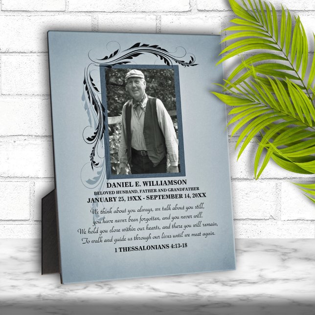 Smokey Blue Photo Memorial Plaque (Créateur téléchargé)