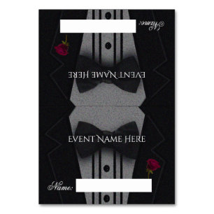 Smoking de carte d'endroit de mariage