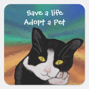 Smoking les autocollants d'adoption d'animal
