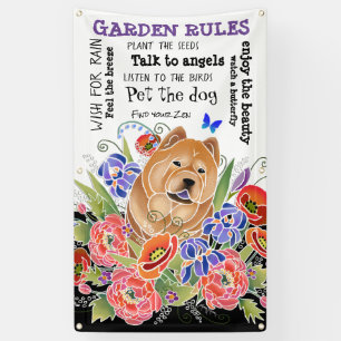 SMOOOOTH GARDEN PATH chow garden bannière 3'x5'