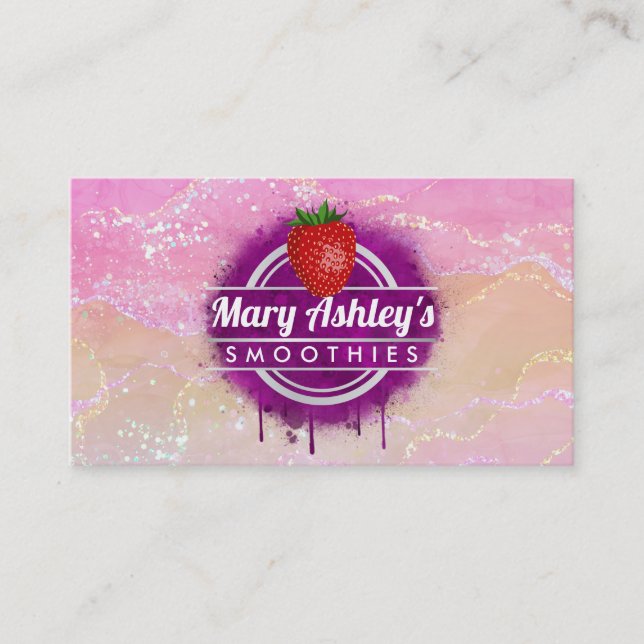 Smoothies carte de visite (Devant)