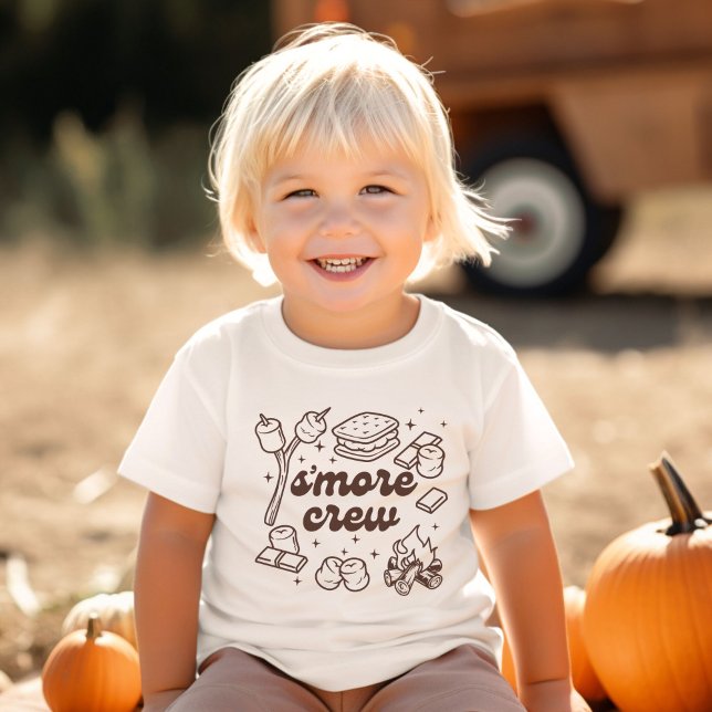 S'more Crew Camping Lover Toddler Tshirt (Créateur téléchargé)
